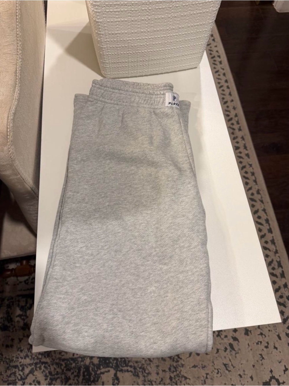 Women's Straight Leg Sweatpants in Light Gray by Parker